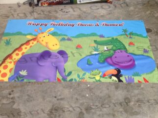 Zoo Birthday Banner
