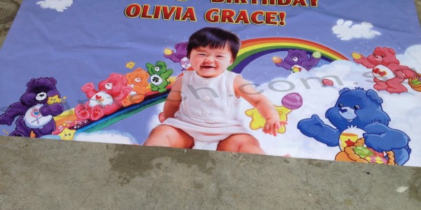 care bear birthday banner
