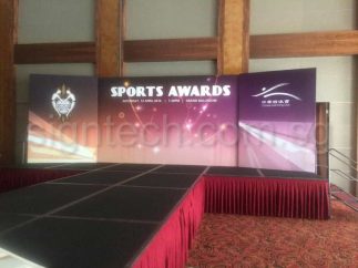 3 panels stage backdrop