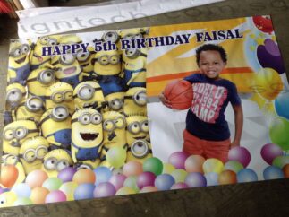 Despicable Me birthday banner