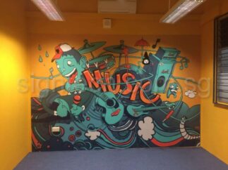 Sticker paste on Wall