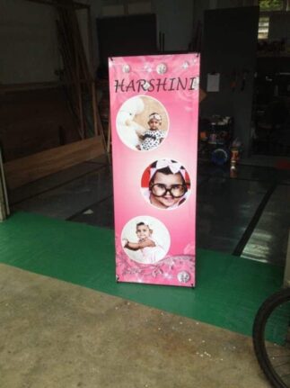 X Stand Banner for kid birthday