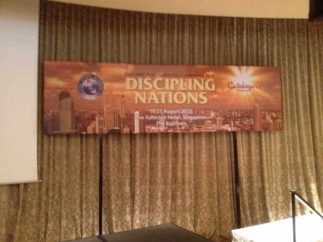 Banner Printing on Wooden Standing Frame Backdrop