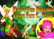 Banner printing for tinkerbell birthday banner 4 x 2ft